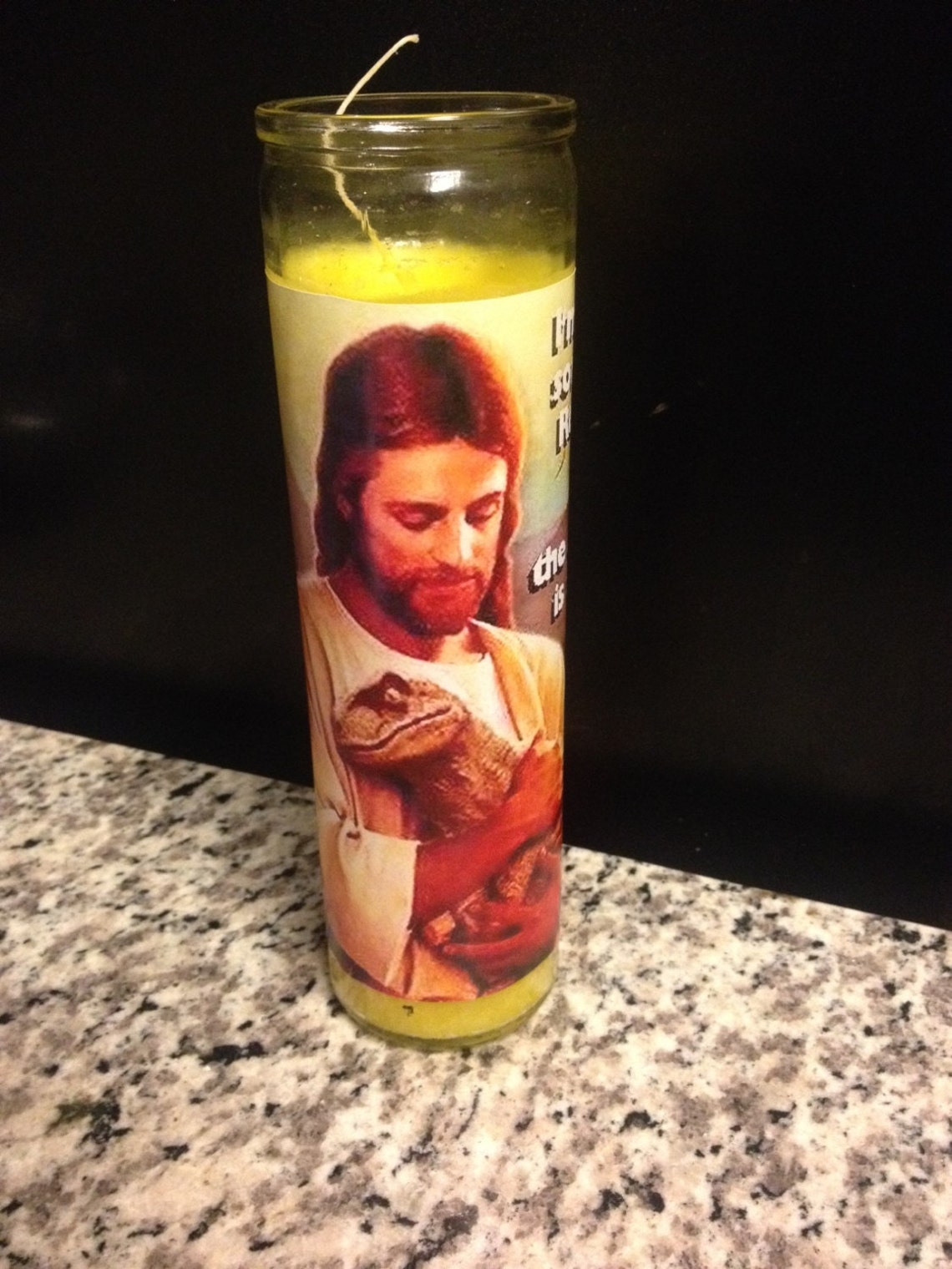 Jesus and Rex Funny Prayer Candle Noahs Ark prayer Candle Etsy