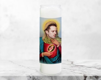 Bougie de prière amusante Elijah Wood, bougie de prière du porteur d'anneau, bougie religieuse amusante
