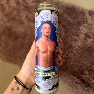John Cena Funny Prayer Candle, Wrestling Prayer Candle, NBO WCW Funny Religious CandlE