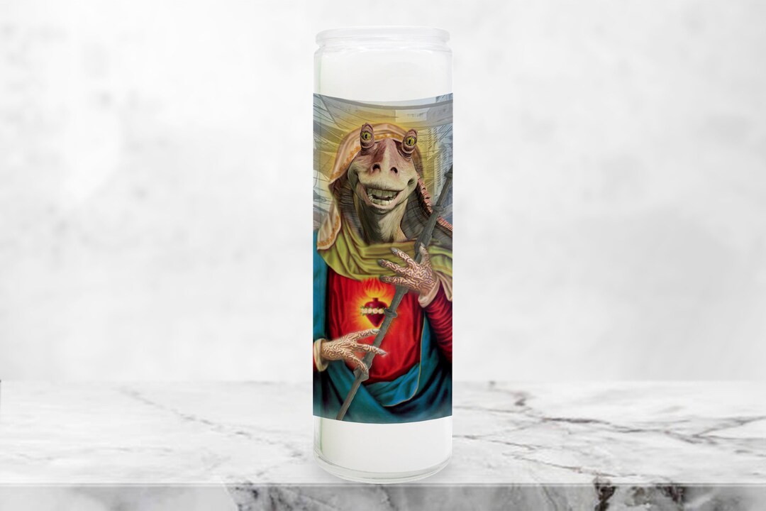 Jar Jar Binks Funny Prayer Candle, Star Wars Prayer Candle, Funny