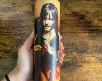 Daryl Prayer Candle, Walking Dead prayer Candle, Funny Religious Candle, Horror