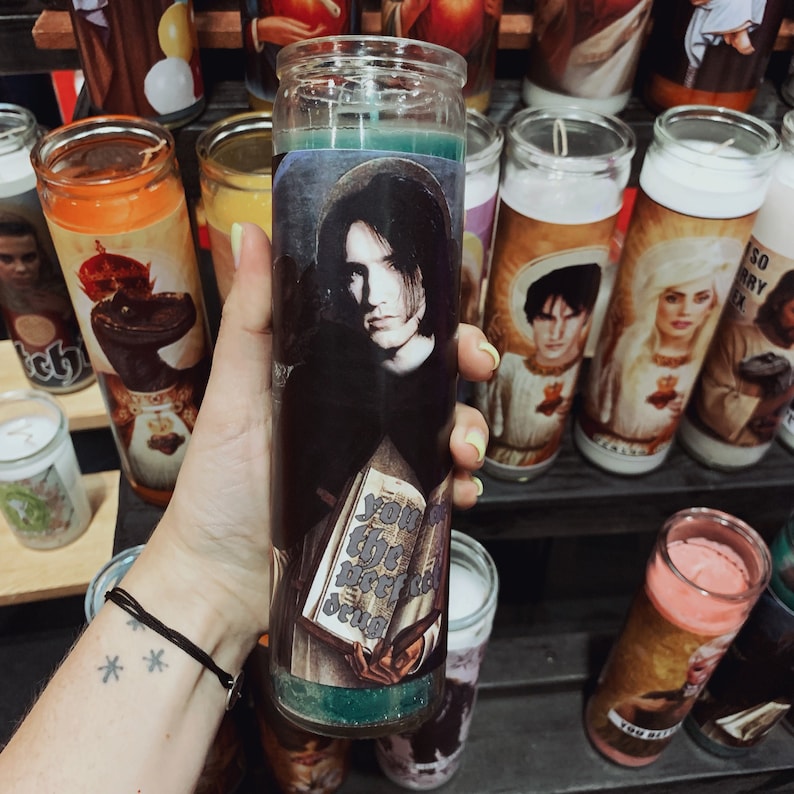 Trent Reznor prayer candle, Nine Inch Nails prayer candle, funny prayer candle image 1