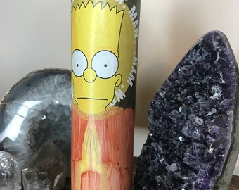 Spikey Hair Boy Funny Prayer Candle, Simpson Prayer Candle, Funny Religious Candle, TV Show