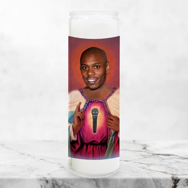 Dave Chappelle Funny Prayer Candle, Comedian prayer Candle, Funny Religious Candle