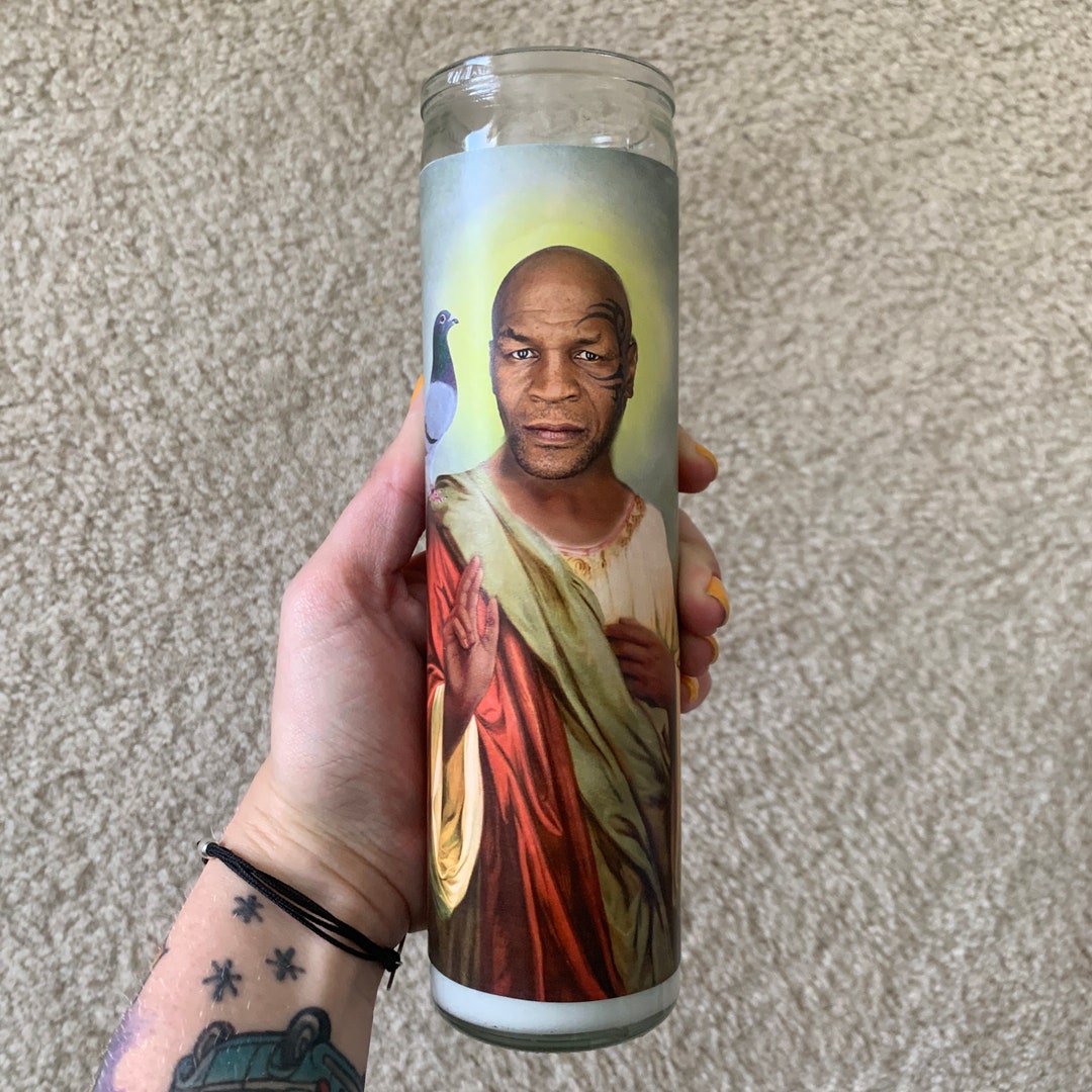 Mike Tyson Funny Prayer Candle, Joke Prayer Candle, Celebrity Candle Etsy