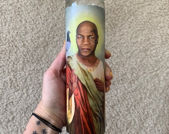Vela de oración divertida de Mike Tyson, vela de oración de broma, vela de celebridades