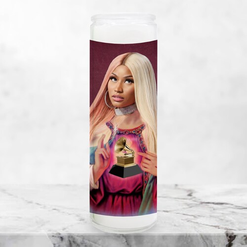Nicki Minaj Funny Prayer Candle Music Artist Prayer Candle Etsy