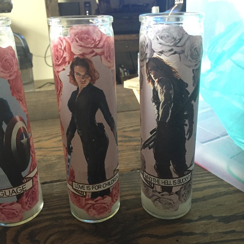 Avengers Themed Prayer Candle Funny Prayer Candle Etsy