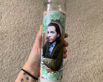 Wes Anderson Funny Prayer Candle, joke prayer candle, Celebrity candle