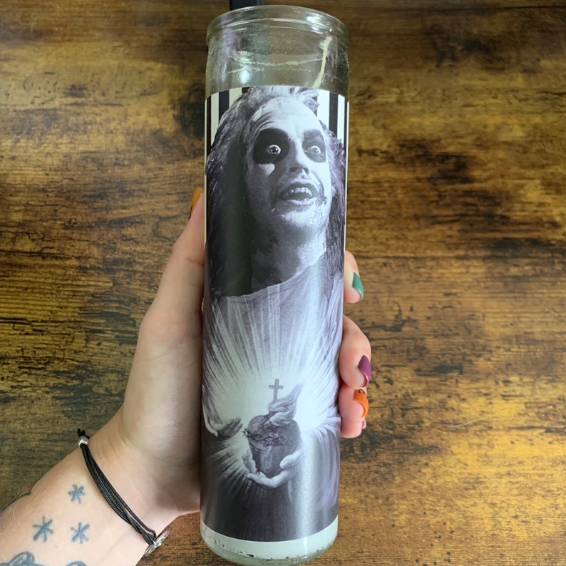 Beetlejuice Funny Prayer Candle Lydia Prayer Candle Funny Etsy