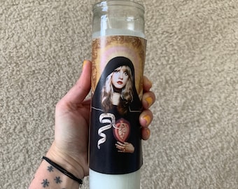 Stevie Funny Prayer Candle, joke prayer candle, Music candle