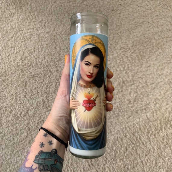 Dita Von Teese Funny Prayer Candle joke prayer candle Etsy