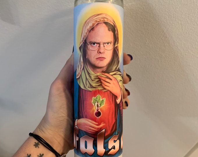 Dwight Schrute Funny Prayer Candle Office Prayer Candle - Etsy