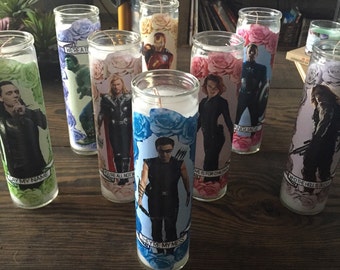 Avengers Themed Prayer Candle, Funny Prayer Candle