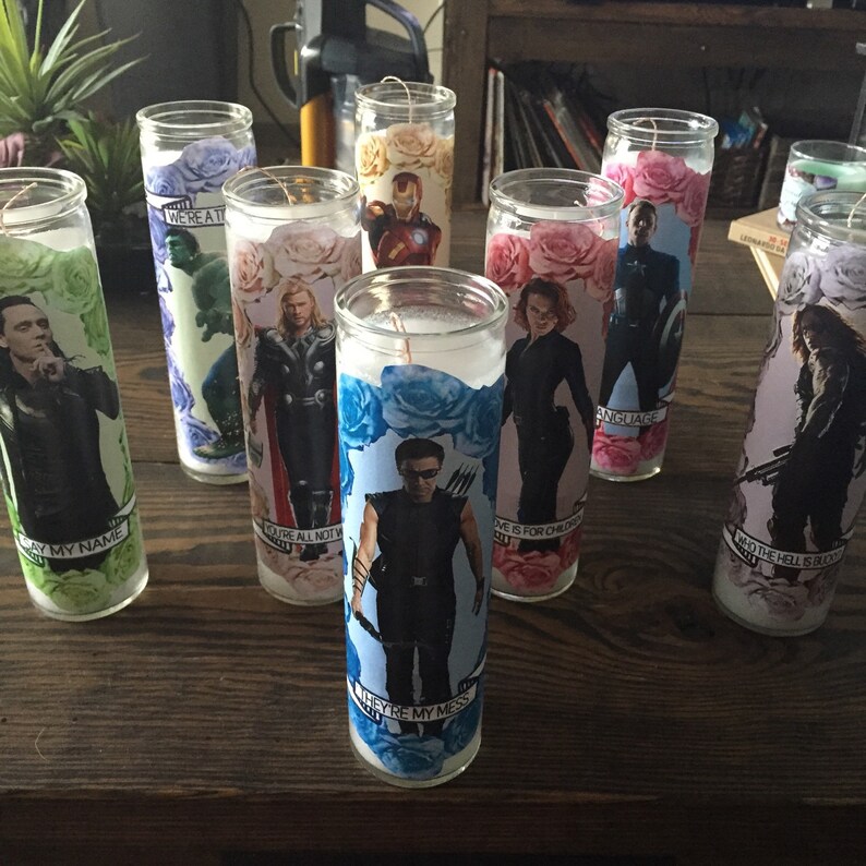 Avengers Themed Prayer Candle Funny Prayer Candle Etsy