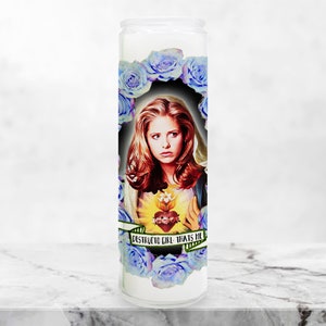 Buffy Prayer Candle, Slayer prayer Candle, Funny Religious Candle, Horror