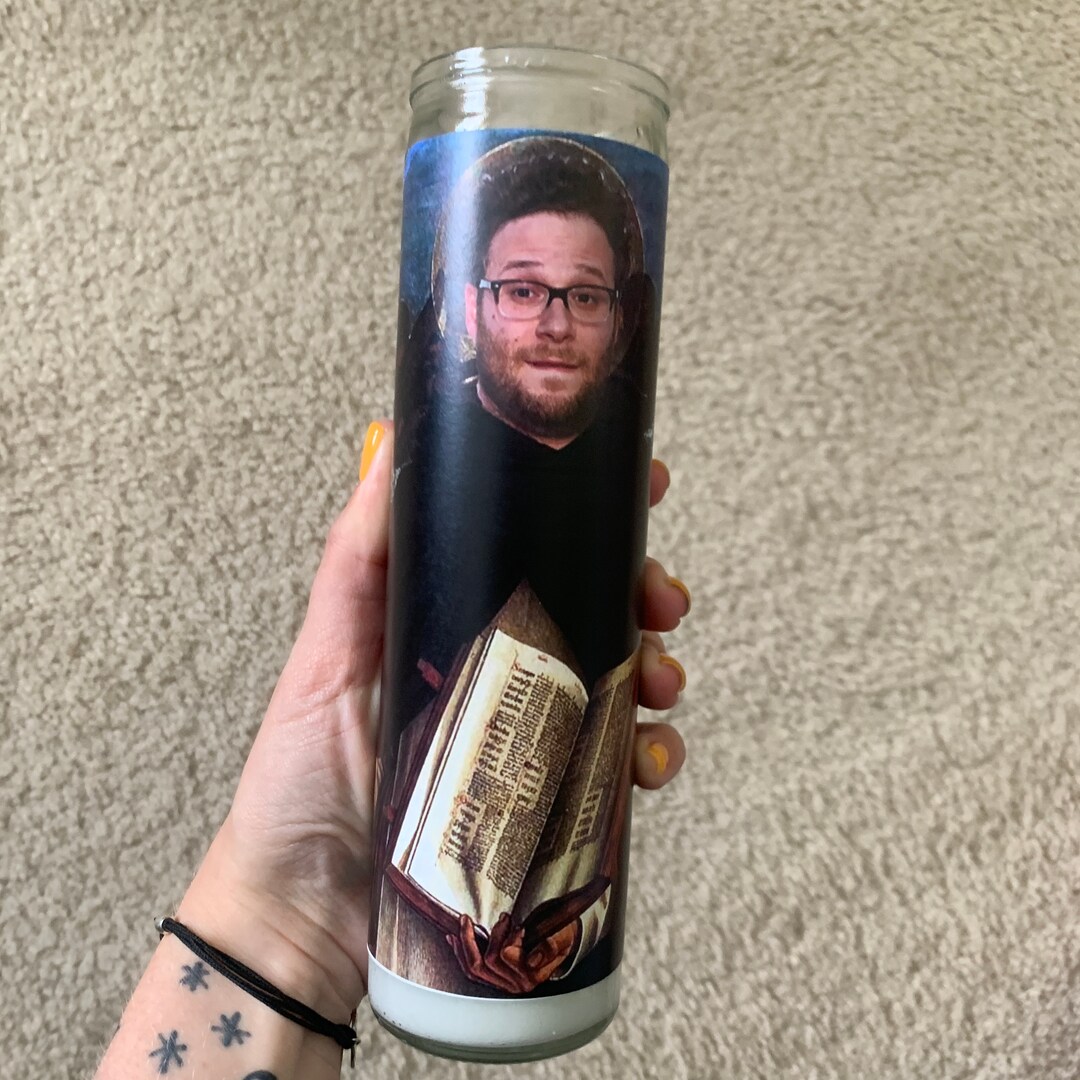 Seth Rogan Funny Prayer Candle Joke Prayer Candle Celebrity Etsy