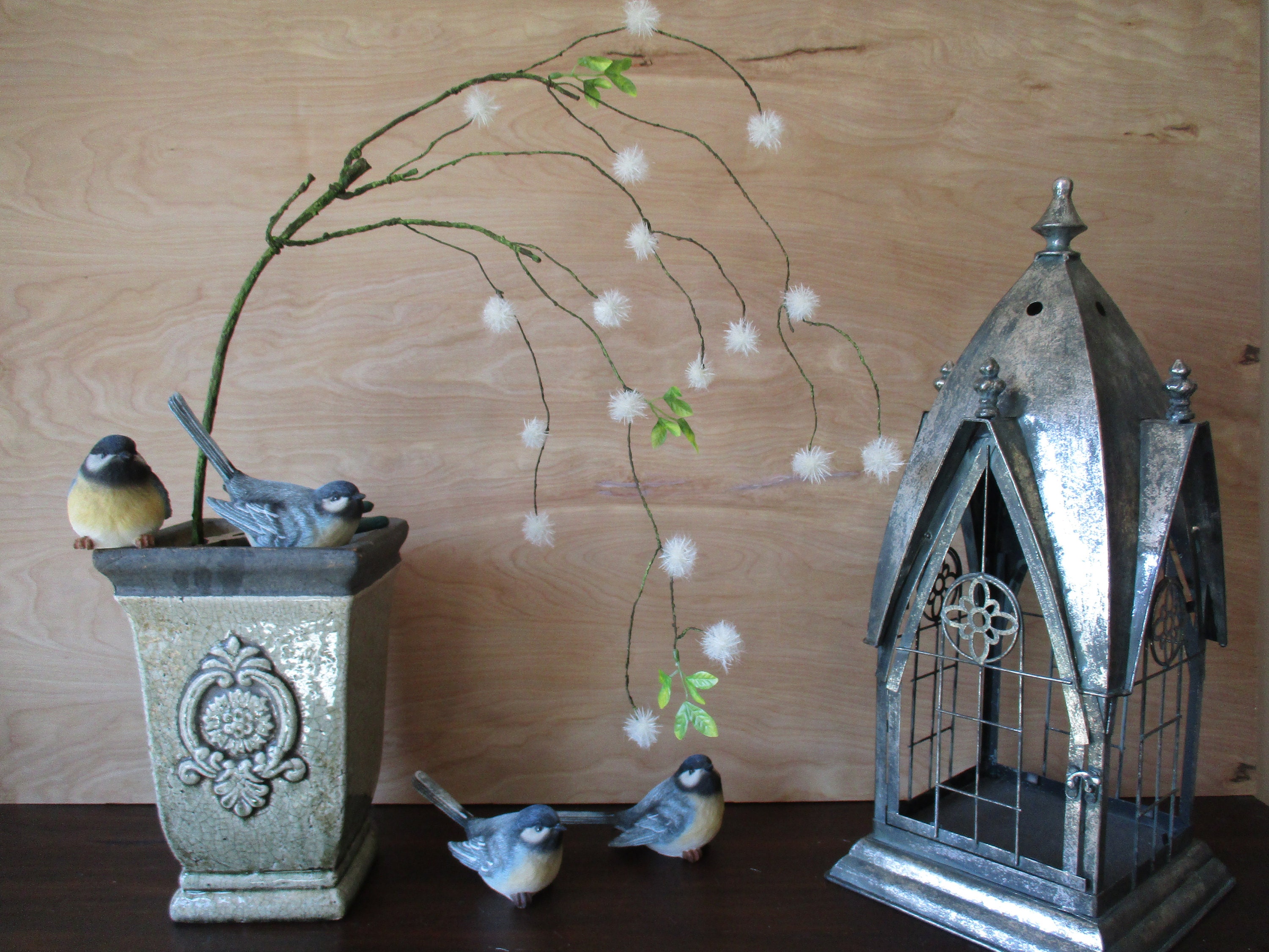Long Dandelion Spray Hanging Silk Flower 48 Floral Etsy