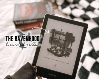 official licensed seller - kindle full size lockscreen - the ravenhood, tobias