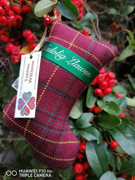 Tartan christmas decorations Clearance
