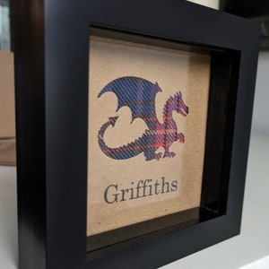 Welsh Dragon/Heart Tartan Picture