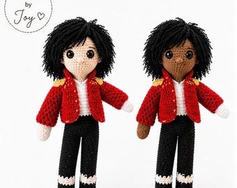 Michael Jackson Inspired Crochet Doll
