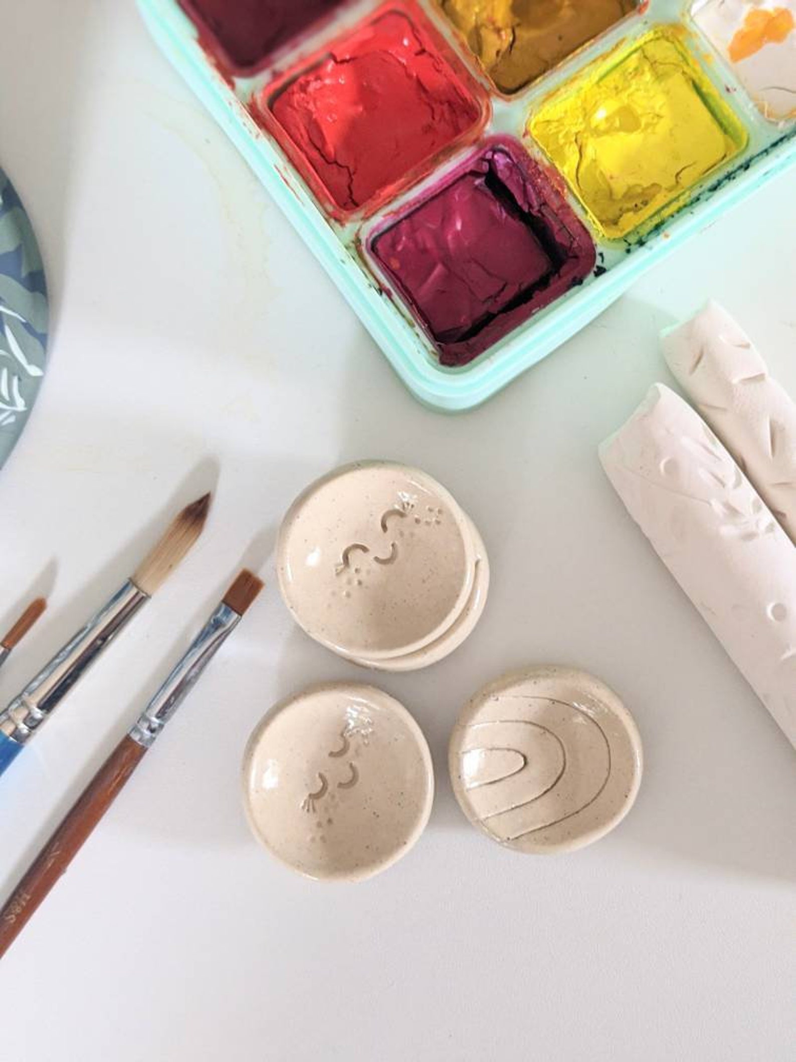 Individual Paint Pans Ceramic Paint Pan Paint Palette Etsy