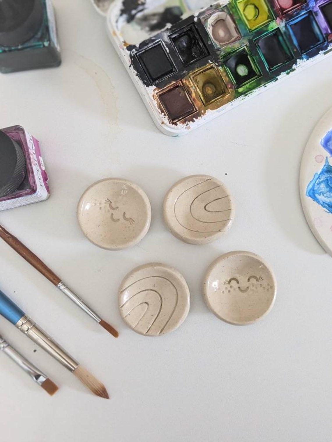 Individual Paint Pans Ceramic Paint Pan Paint Palette Etsy