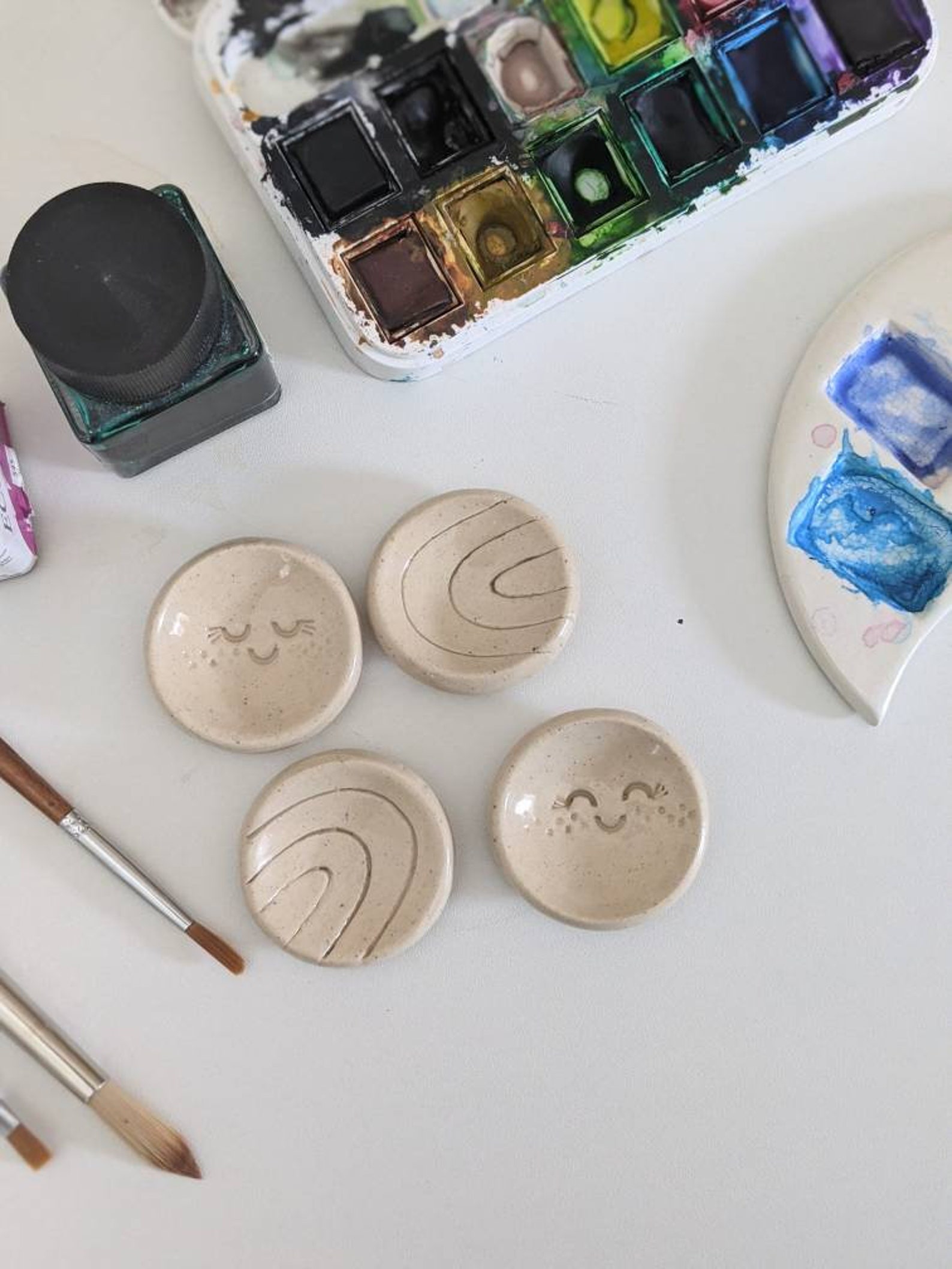 Individual Paint Pans Ceramic Paint Pan Paint Palette Etsy