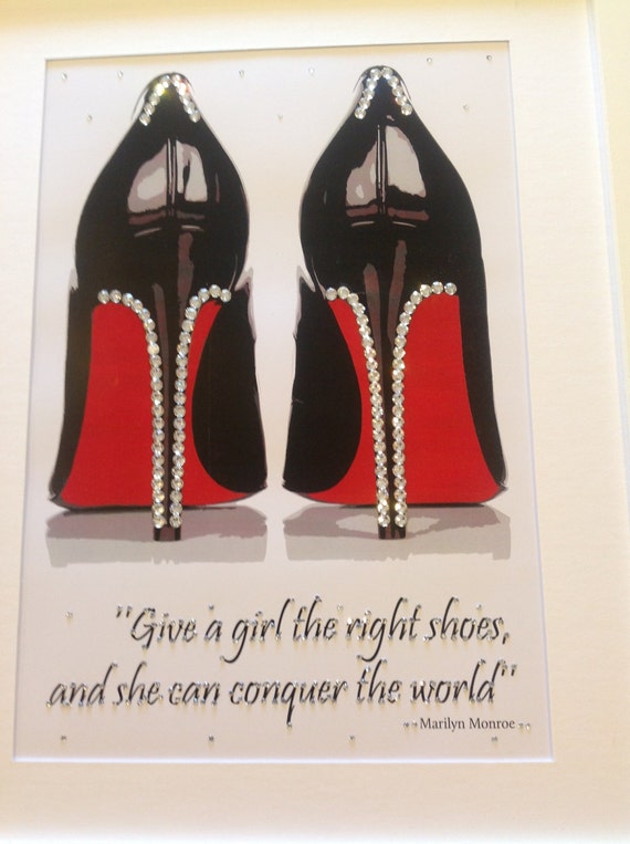 Swarovski Crystal Christian Louboutin Marilyn Quote Picture Etsy