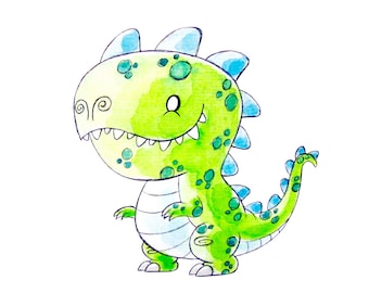 T-Rex Dinosaur Monster 8x10 Print