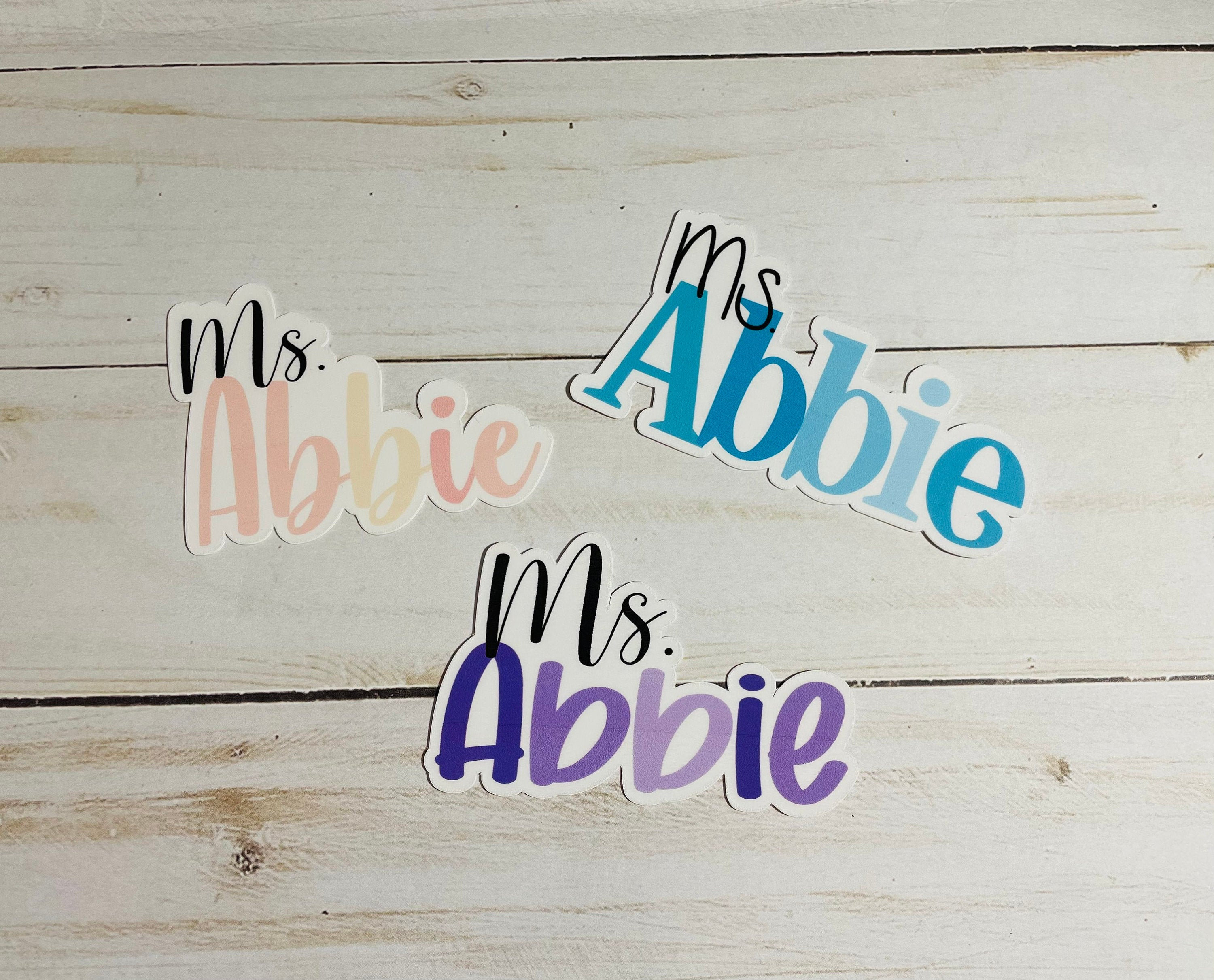 Teacher Name Decal | Laptop Decal | Water Bottle Decal | Car Decal