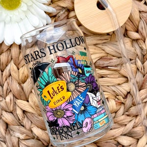 Vaso de cristal para niñas / Vaso para niñas / Regalos para niñas / Regalos para ella / Vaso de cristal bonito / Vaso de café helado