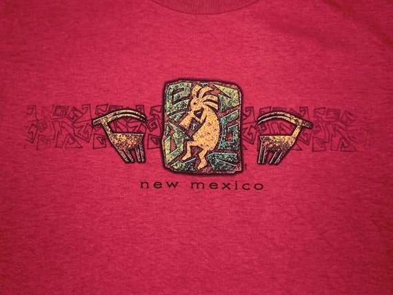 90s Kokopelli New Mexico Souvenir Tshirt Single S… - image 2