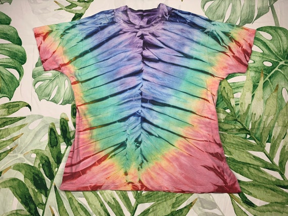 Vintage Single Stitch Tie Dyed T-shirt Tiedyed T … - image 1