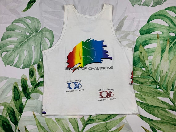 90s Cropped Tank Top Vintage Crop Tank Large - image 2