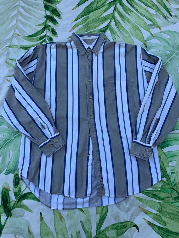 90s Vintage Longsleeve Button Up Large Honors
