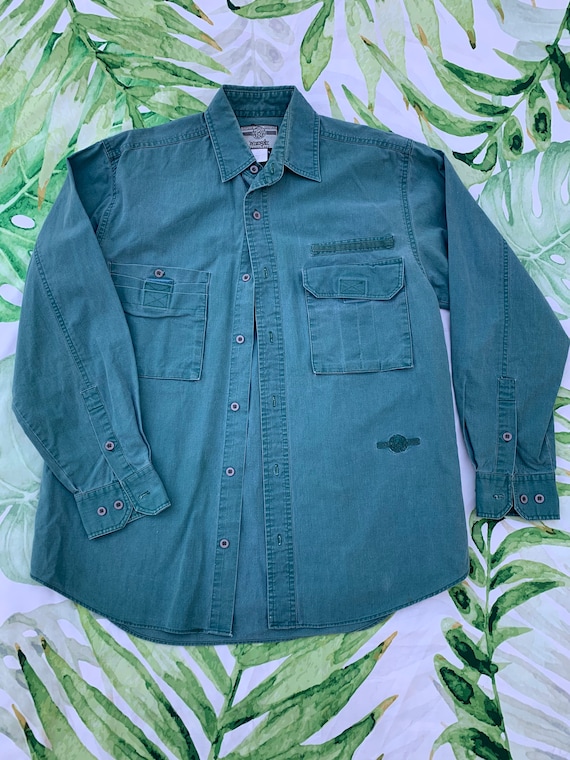 90s Wrangler Button Up M Western Streetwear Medium - image 1