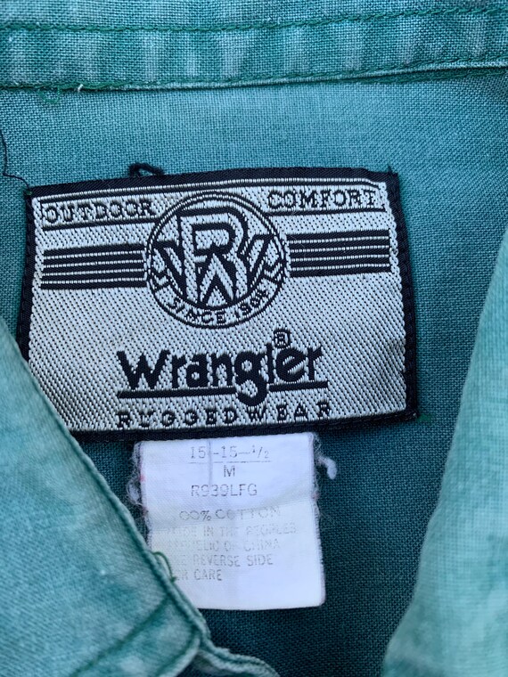 90s Wrangler Button Up M Western Streetwear Medium - image 8