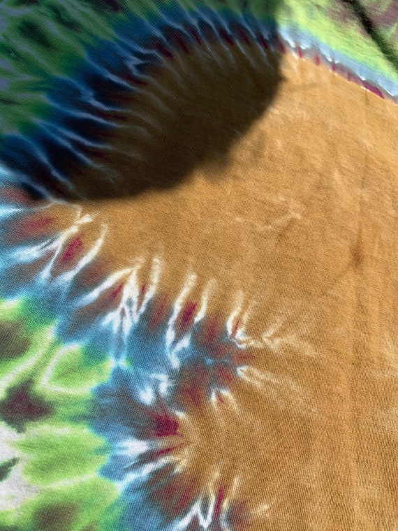 Vintage Tie Dye Mushroom Tshirt Streetwear Tiedye… - image 3