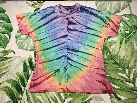 Vintage Single Stitch Tie Dyed T-shirt Tiedyed T … - image 8