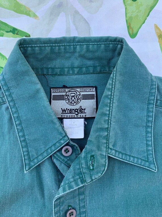 90s Wrangler Button Up M Western Streetwear Medium - image 3