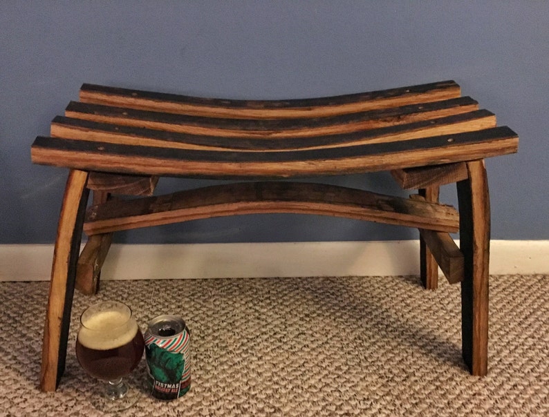 Whiskey Barrel Bench