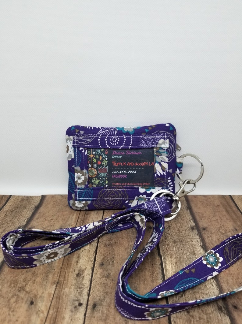 ID Wallet Lanyard Student ID Lanyard Wallet Lanyard Travel Etsy