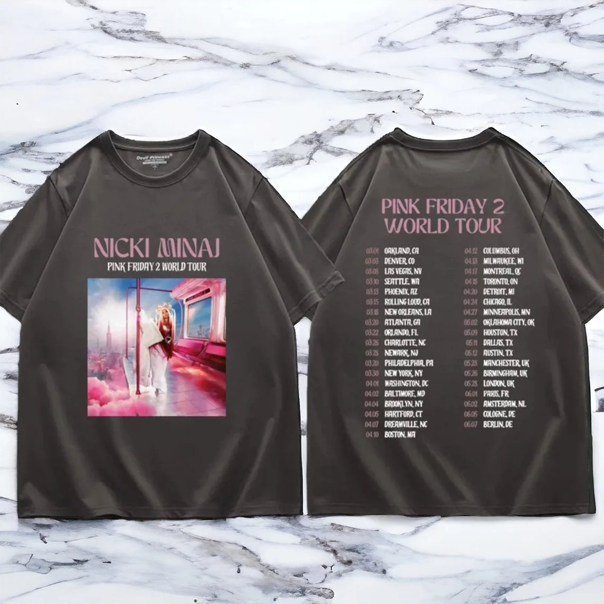 Nicki Minaj Pink Friday 2 World Tour T-Shirt, Nicki Minaj Album T-Shirt