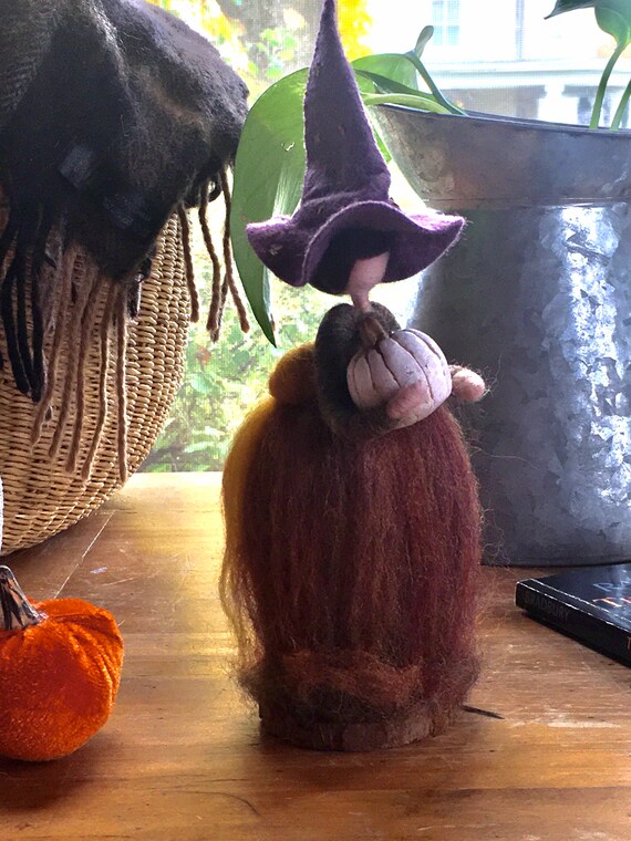 Needle Felt Halloween Witch Needle Felt Witch Halloween Etsy