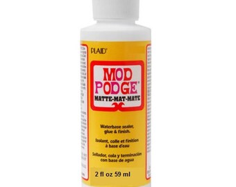 New Factory Sealed Bottle Plaid MOD PODGE CS15139 MATTE water base waterbase sealer sealant glue/finish For Decoupage Crafts 2 fl oz / 59 ml