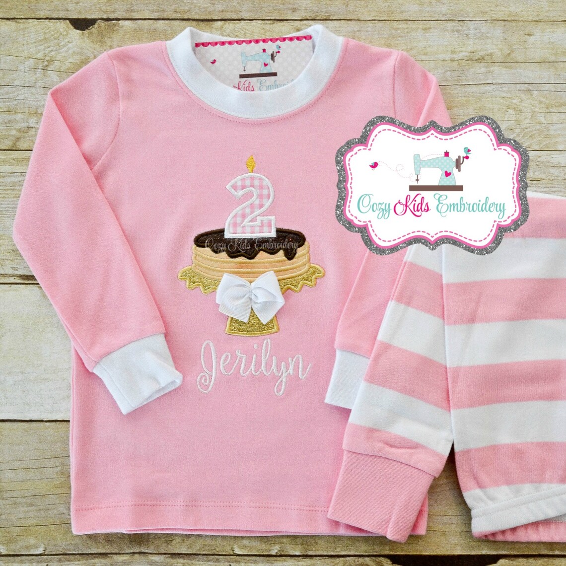 Pancake Pajamas Girls Pancake Pajamas Birthday Pajamas Etsy