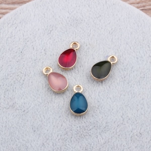 20PCS Crystal Charms, Alloy Charm Pendant, Rhinestone Charms, Tiny Charm,Small Charms,Jewelry Charms for Earring Necklace Making