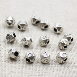 10pcs 925 Sterling Silver Spacer Beads, Bracelet Spacer, Necklace Bead, Bulk Spacer Beads,Jewelry Beads